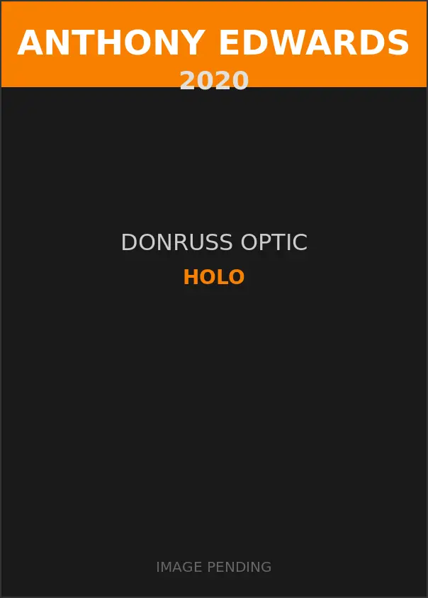 Anthony Edwards 2020 Donruss Optic Holo Card