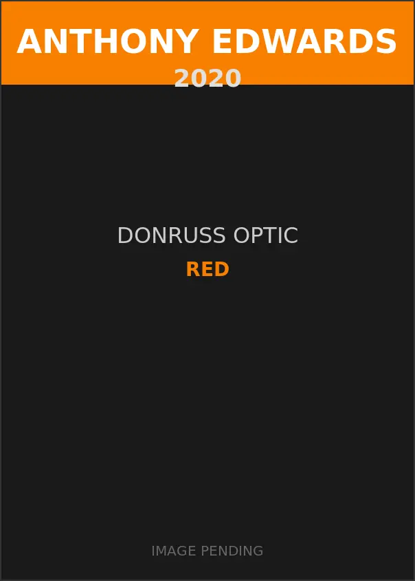 Anthony Edwards 2020 Donruss Optic Red Card