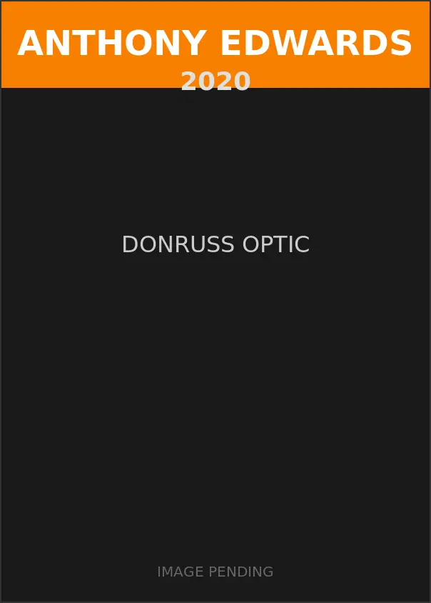 Anthony Edwards 2020 Donruss Optic Card