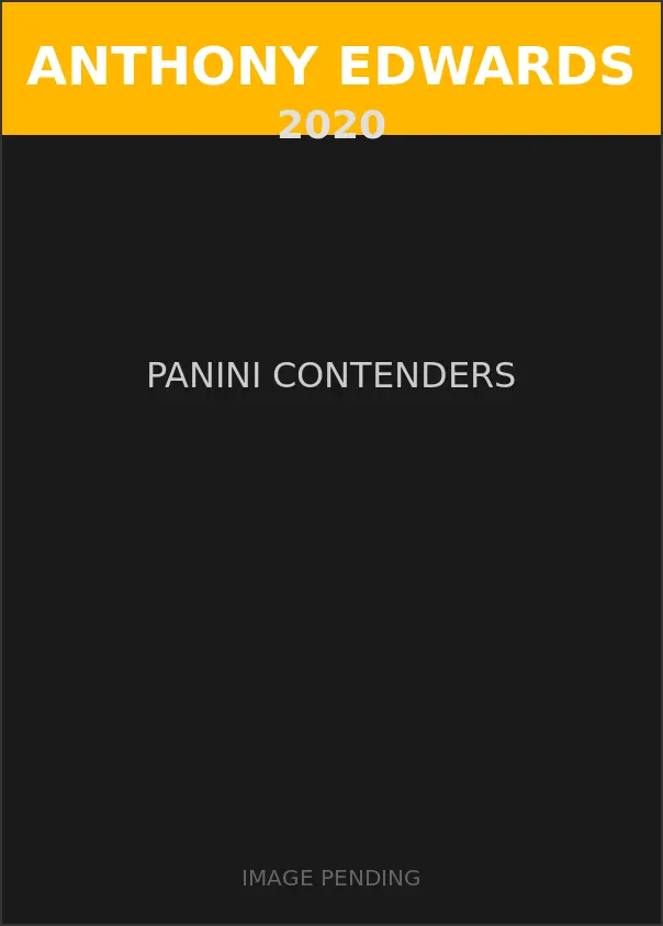 Anthony Edwards 2020 Panini Contenders Card