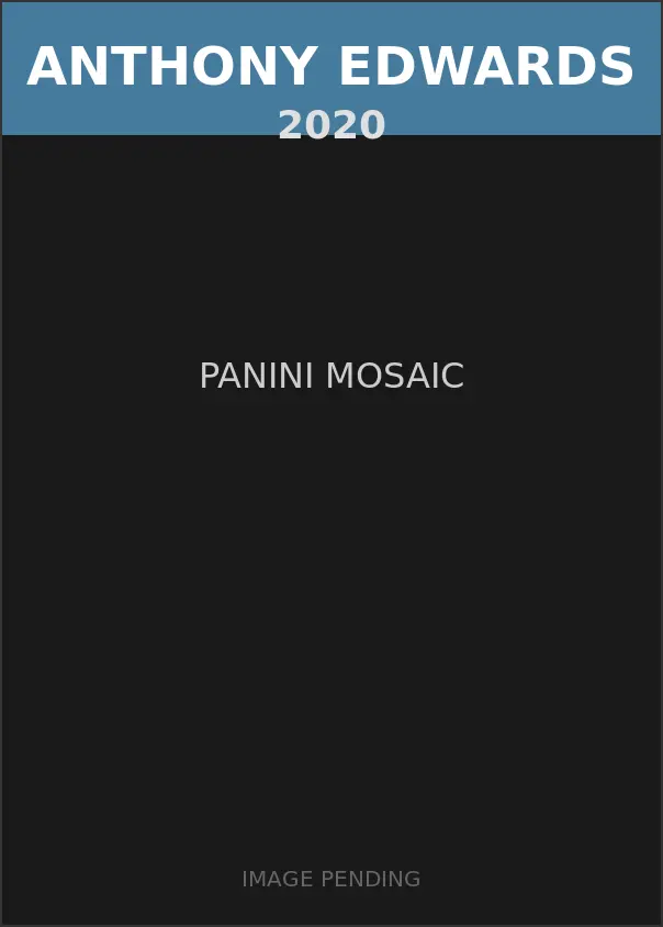 Anthony Edwards 2020 Panini Mosaic Card