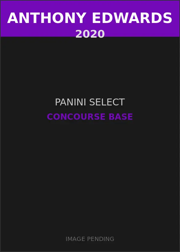 Anthony Edwards 2020 Panini Select Concourse Base Card