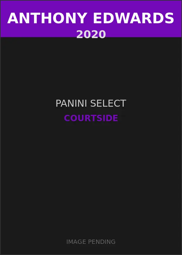 Anthony Edwards 2020 Panini Select Courtside Card