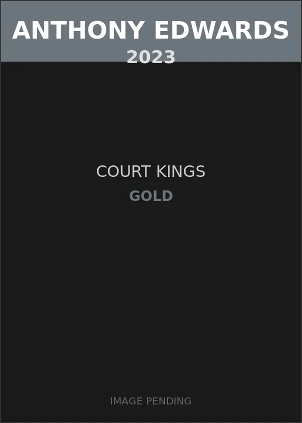 Anthony Edwards 2023 Court Kings Gold Card