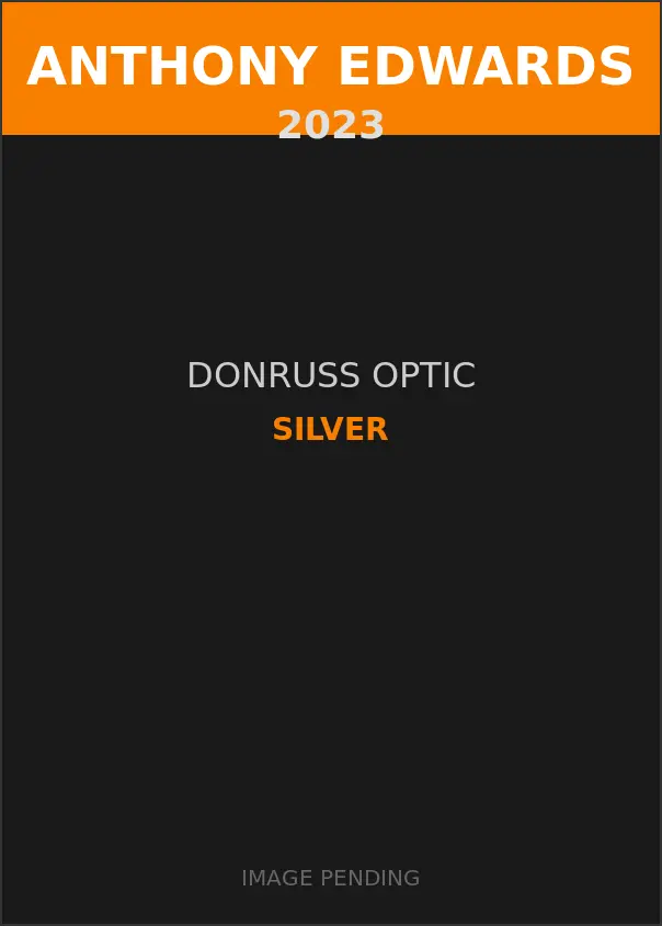 Anthony Edwards 2023 Donruss Optic Silver Card