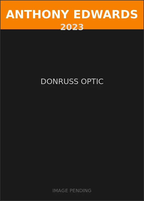 Anthony Edwards 2023 Donruss Optic Card