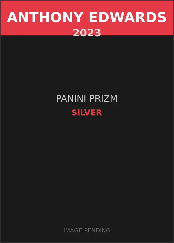 Anthony Edwards 2023 Panini Prizm Silver Card