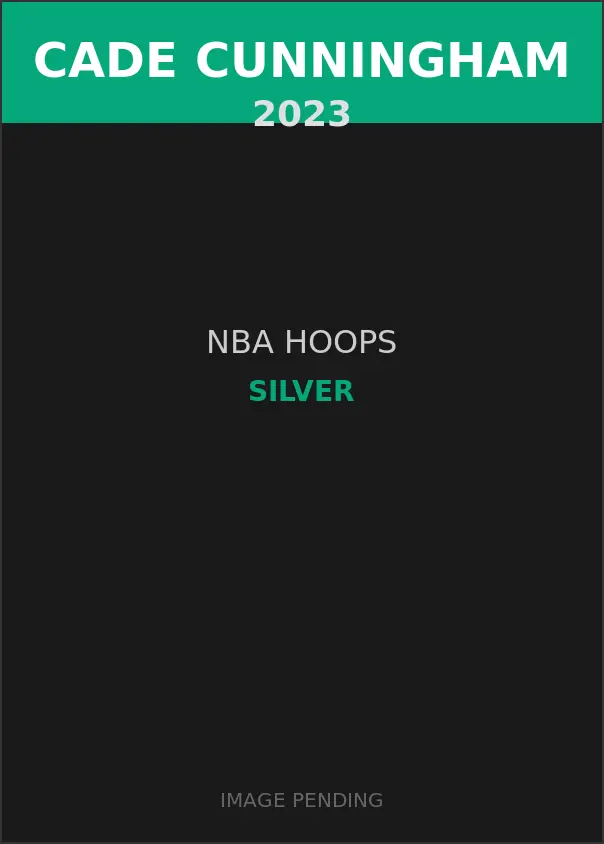 Cade Cunningham 2023 NBA Hoops Silver Card