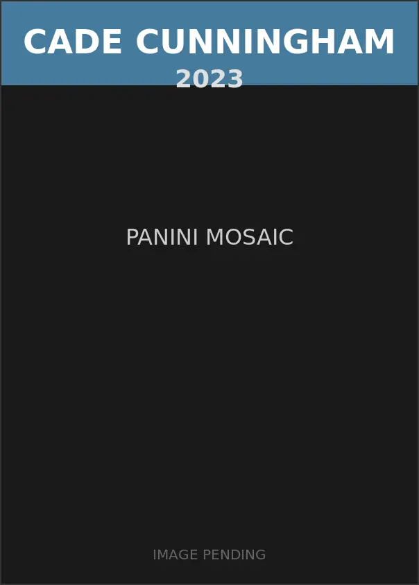 Cade Cunningham 2023 Panini Mosaic Card