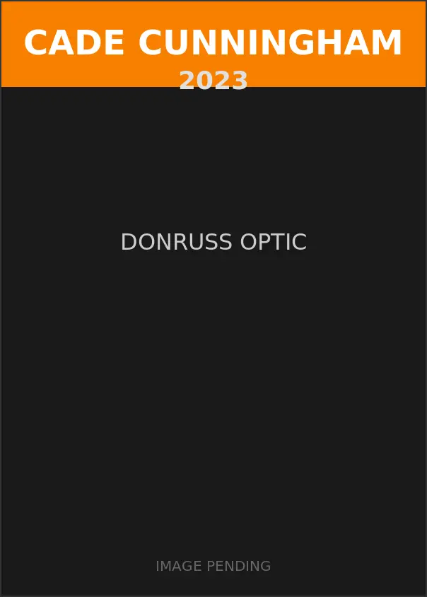 Cade Cunningham 2023 Donruss Optic Card