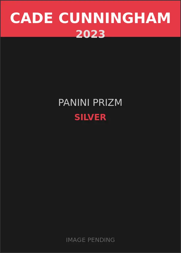 Cade Cunningham 2023 Panini Prizm Silver Card