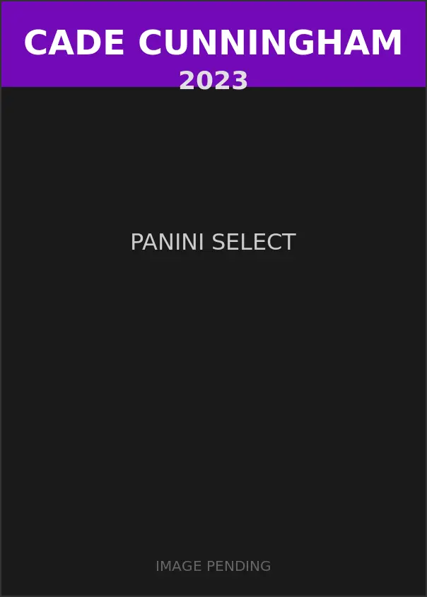 Cade Cunningham 2023 Panini Select Card