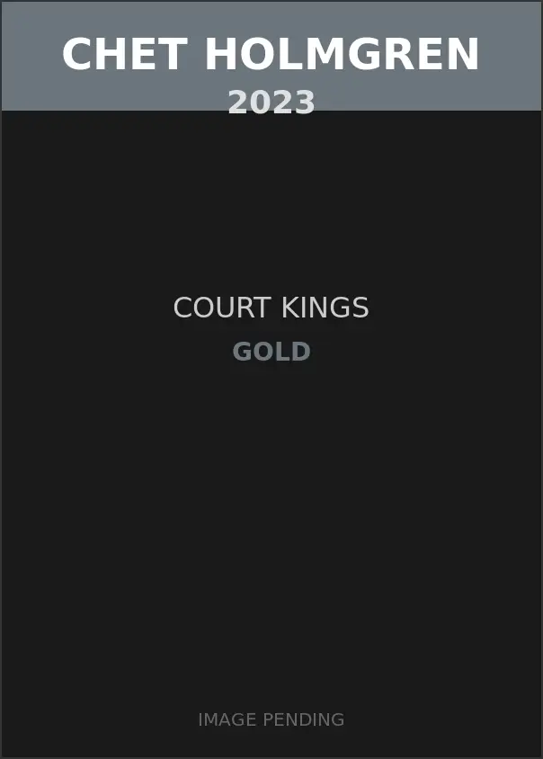 Chet Holmgren 2023 Court Kings Gold Card
