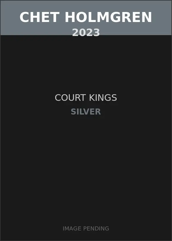 Chet Holmgren 2023 Court Kings Silver Card