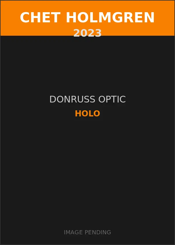 Chet Holmgren 2023 Donruss Optic Holo Card