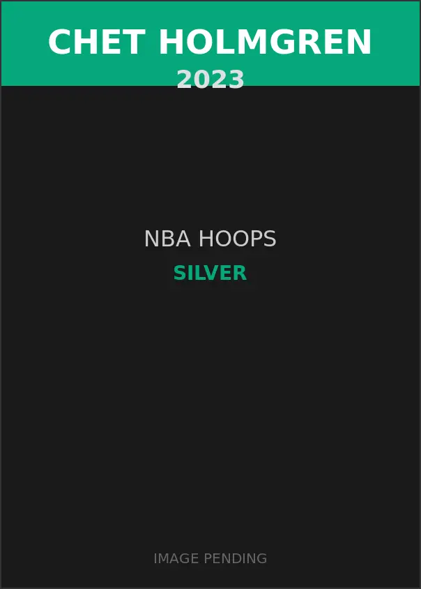 Chet Holmgren 2023 NBA Hoops Silver Card