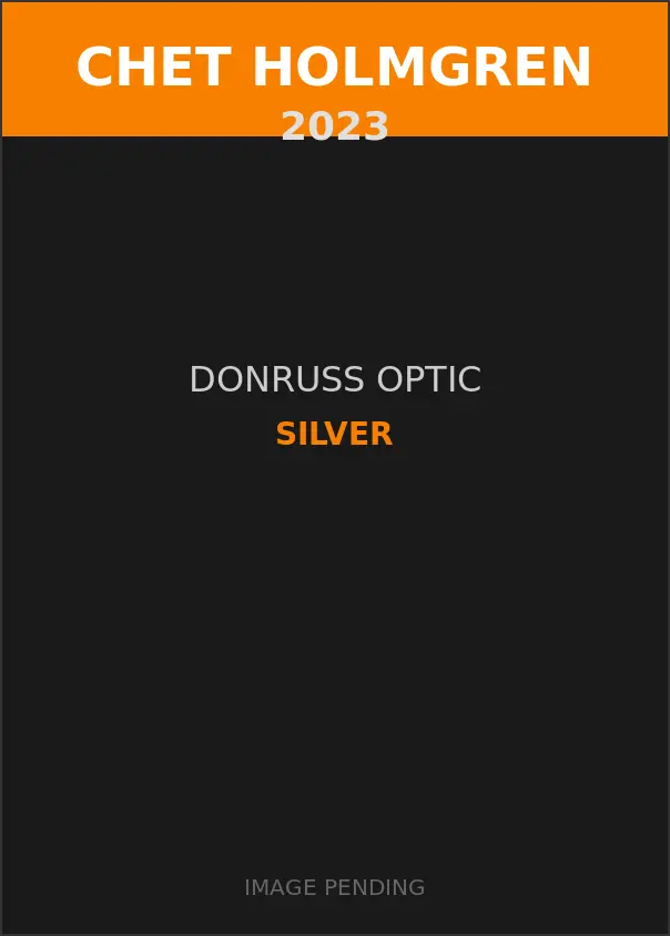 Chet Holmgren 2023 Donruss Optic Silver Card