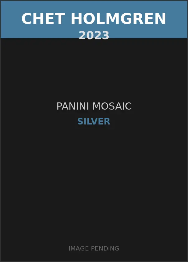 Chet Holmgren 2023 Panini Mosaic Silver Card