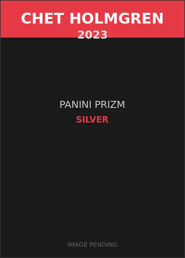 Chet Holmgren 2023 Panini Prizm Silver Card