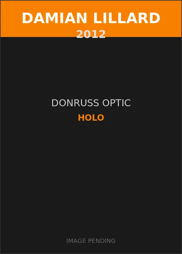 Damian Lillard 2012 Donruss Optic Holo Card