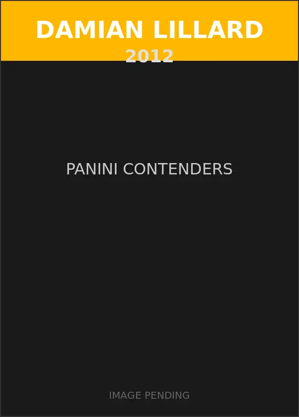 Damian Lillard 2012 Panini Contenders Card