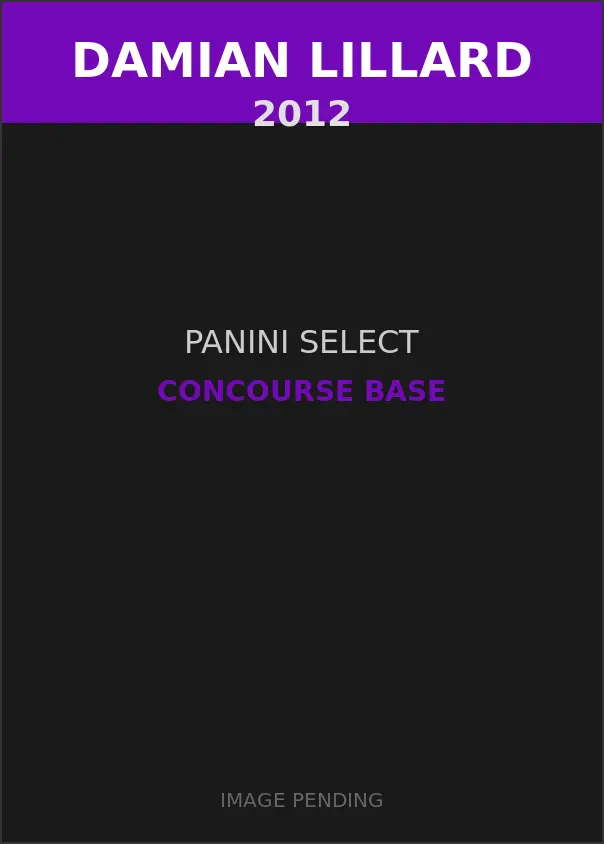 Damian Lillard 2012 Panini Select Concourse Base Card