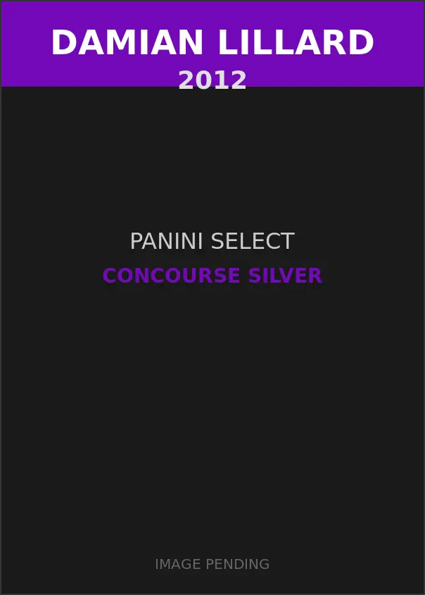 Damian Lillard 2012 Panini Select Concourse Silver Card