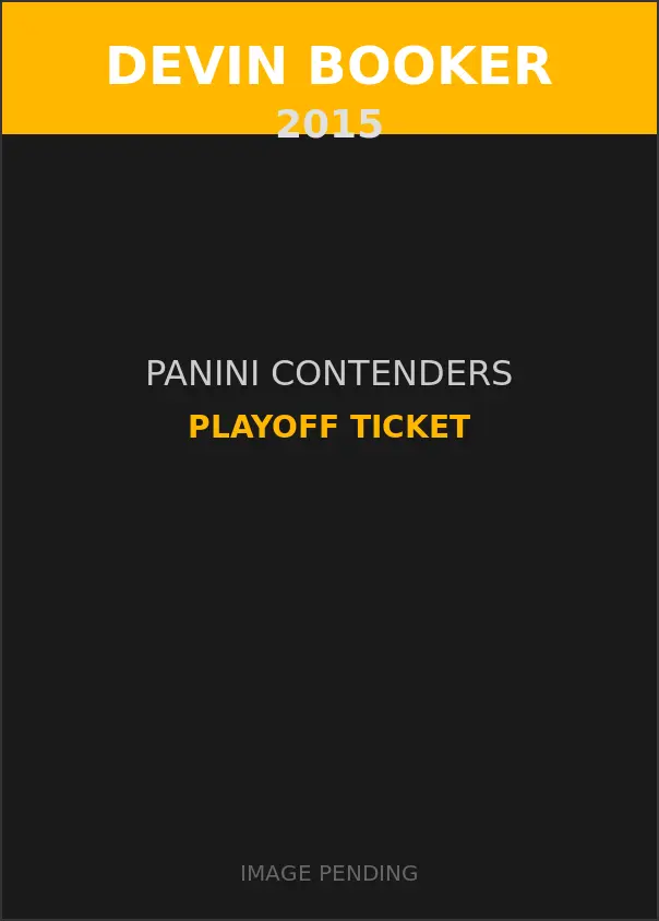 Devin Booker 2015 Panini Contenders Playoff Ticket Card
