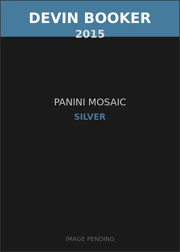 Devin Booker 2015 Panini Mosaic Silver Card