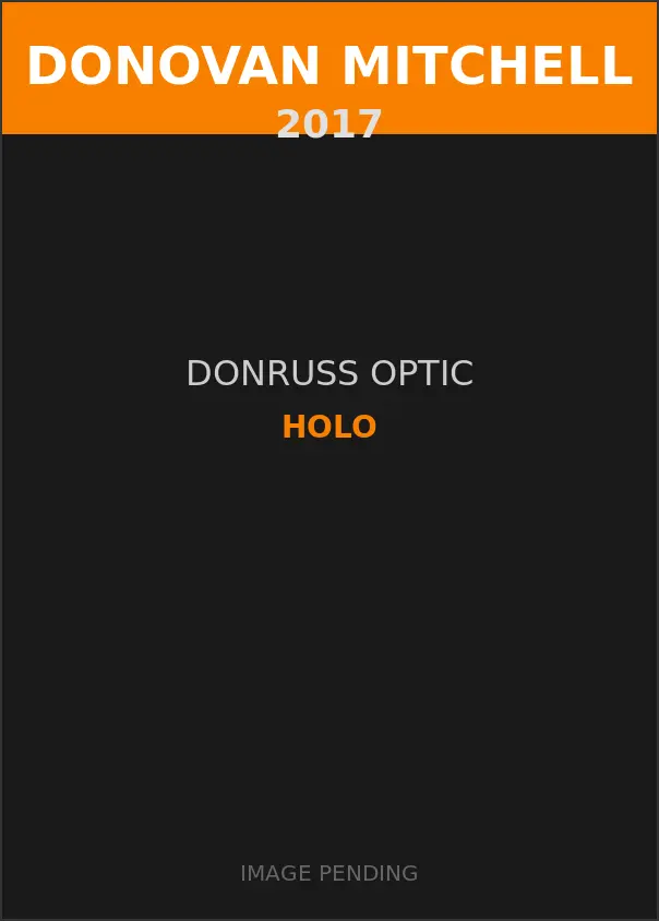 Donovan Mitchell 2017 Donruss Optic Holo Card