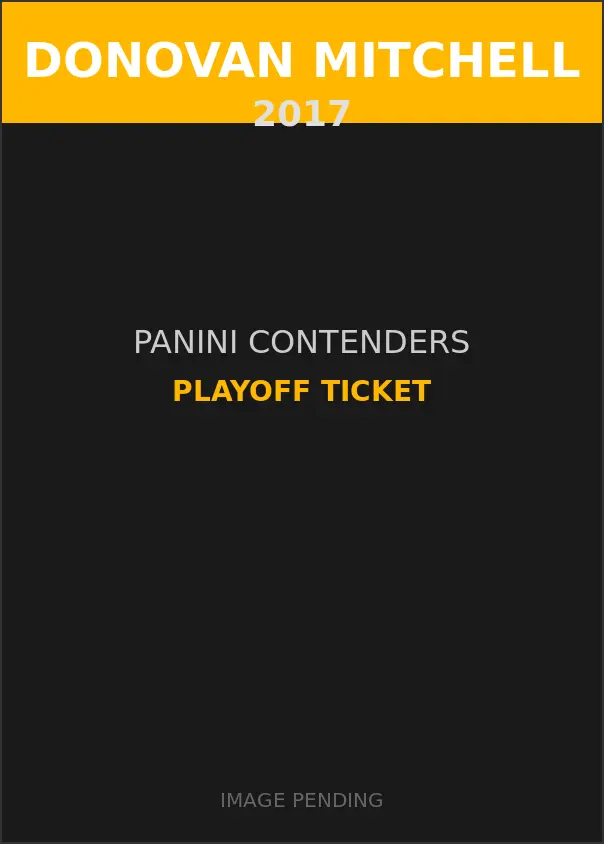 Donovan Mitchell 2017 Panini Contenders Playoff Ticket Card