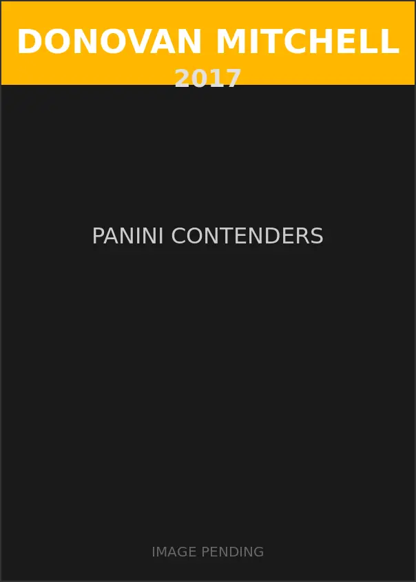 Donovan Mitchell 2017 Panini Contenders Card