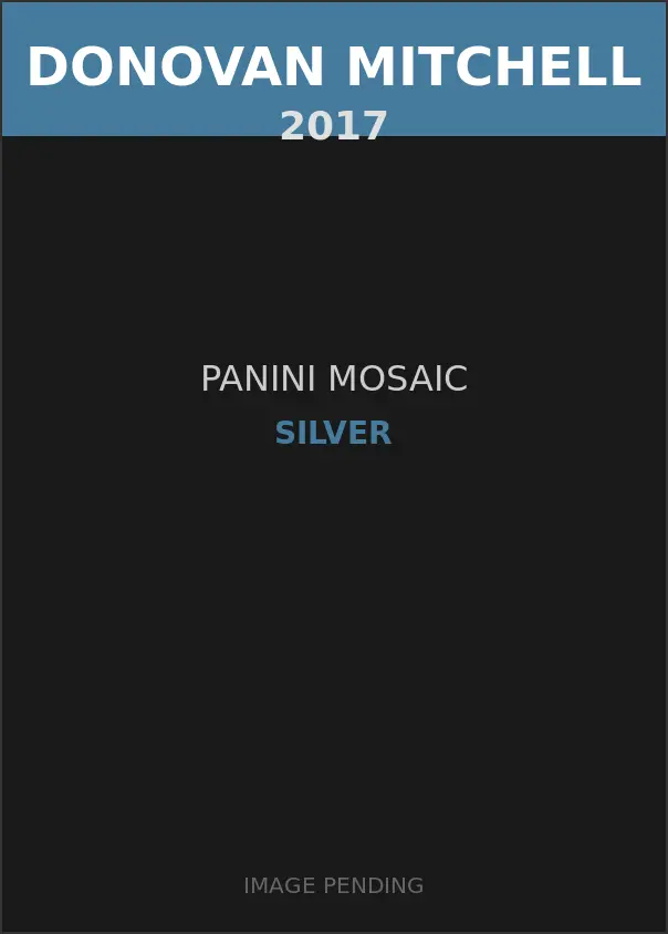 Donovan Mitchell 2017 Panini Mosaic Silver Card