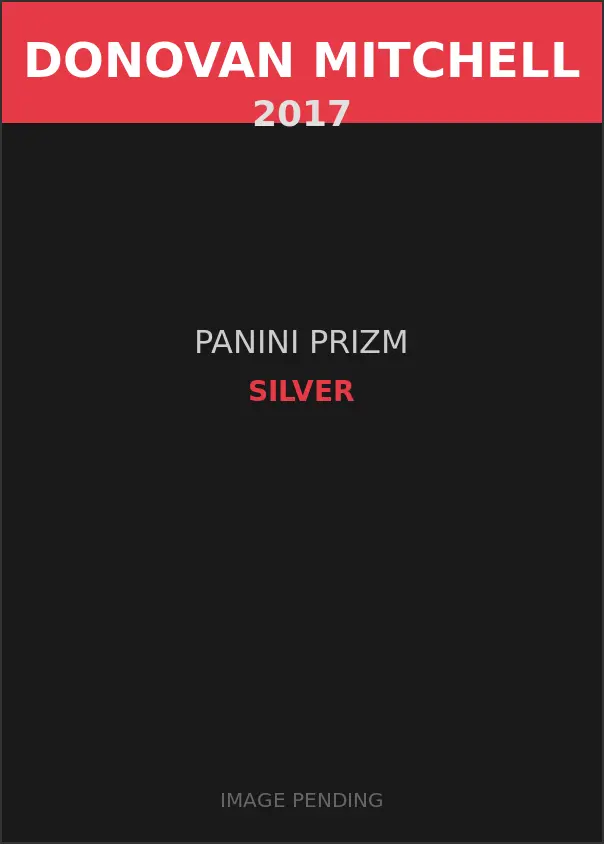 Donovan Mitchell 2017 Panini Prizm Silver Card