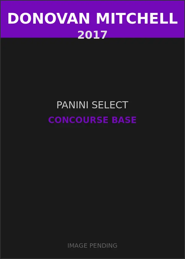 Donovan Mitchell 2017 Panini Select Concourse Base Card