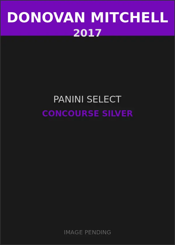 Donovan Mitchell 2017 Panini Select Concourse Silver Card