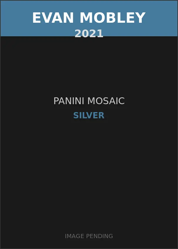 Evan Mobley 2021 Panini Mosaic Silver Card