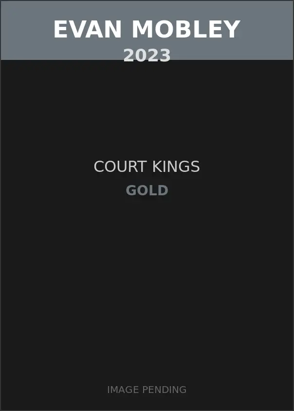 Evan Mobley 2023 Court Kings Gold Card