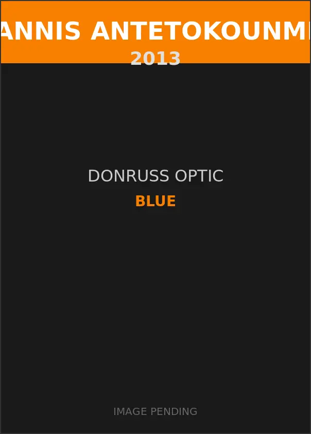 Giannis Antetokounmpo 2013 Donruss Optic Blue Card