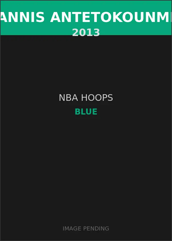 Giannis Antetokounmpo 2013 NBA Hoops Blue Card