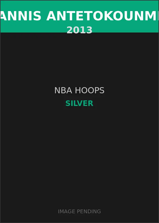 Giannis Antetokounmpo 2013 NBA Hoops Silver Card