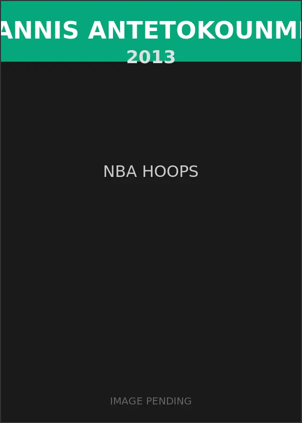 Giannis Antetokounmpo 2013 NBA Hoops Card