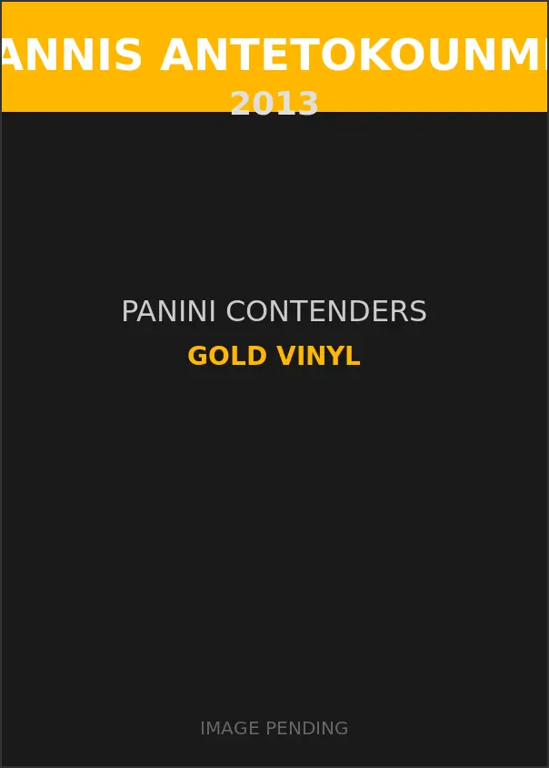 Giannis Antetokounmpo 2013 Panini Contenders Gold Vinyl Card