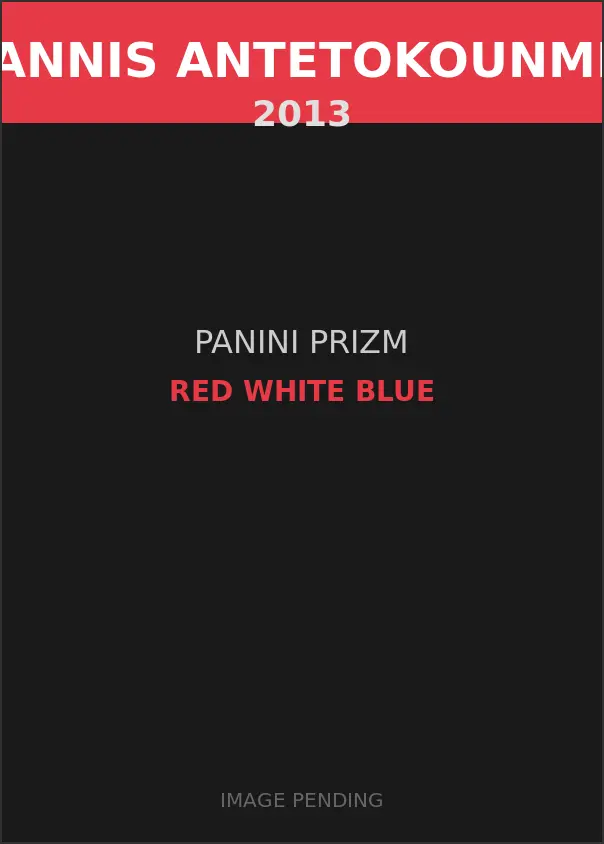 Giannis Antetokounmpo 2013 Panini Prizm Red White Blue Card