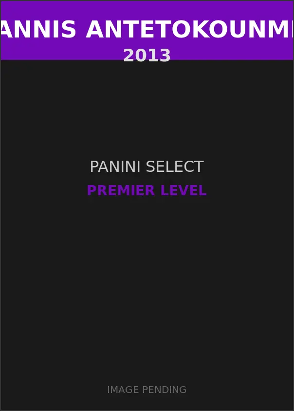 Giannis Antetokounmpo 2013 Panini Select Premier Level Card