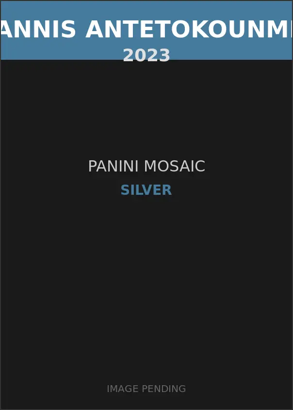 Giannis Antetokounmpo 2023 Panini Mosaic Silver Card