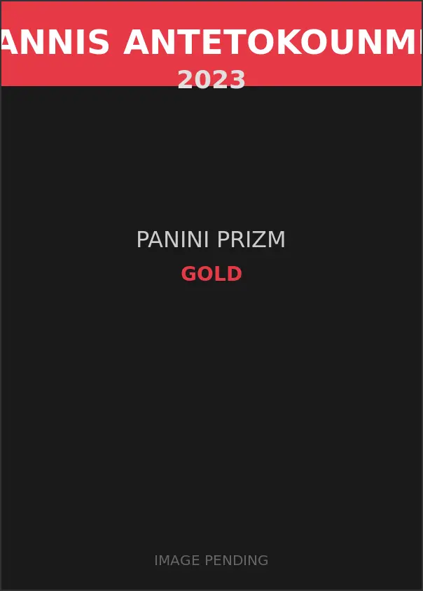 Giannis Antetokounmpo 2023 Panini Prizm Gold Card