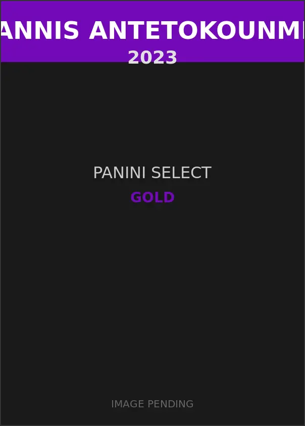 Giannis Antetokounmpo 2023 Panini Select Gold Card