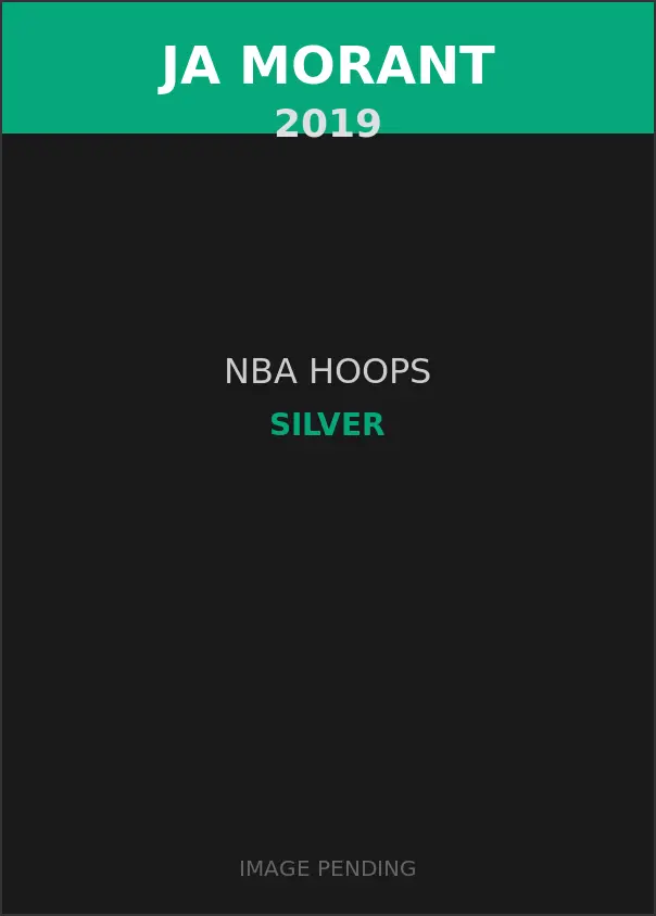 Ja Morant 2019 NBA Hoops Silver Card
