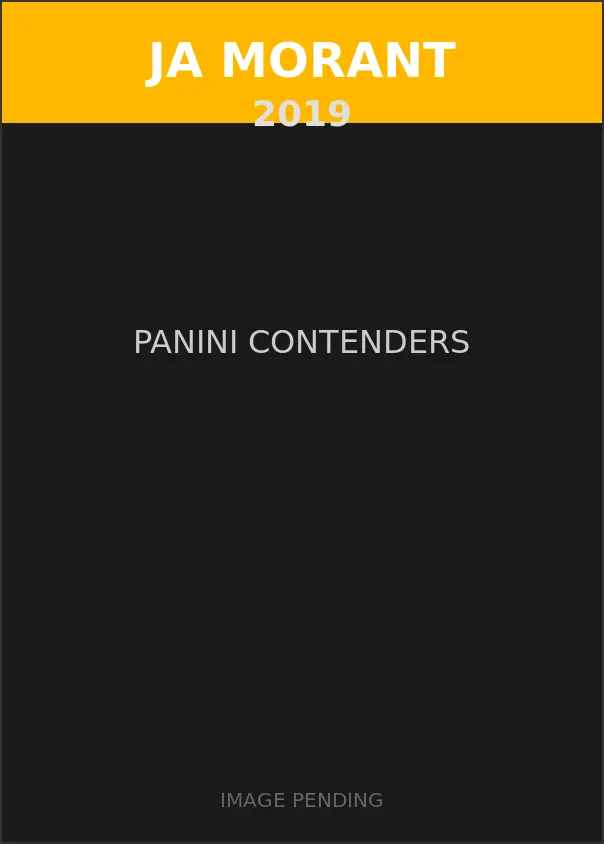 Ja Morant 2019 Panini Contenders Card